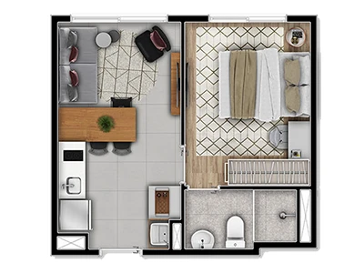 Planta 26m²