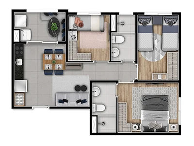 Planta 49m²
